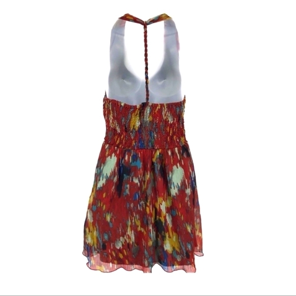 American Rag Abstract Print Halter Top Dress - Picture 2 of 4